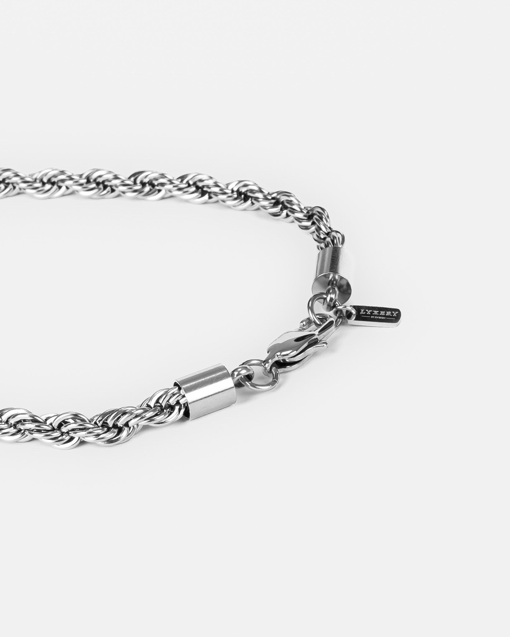 Steel Bracelet - <tc>Rope</tc> Bracelet Chain Silver