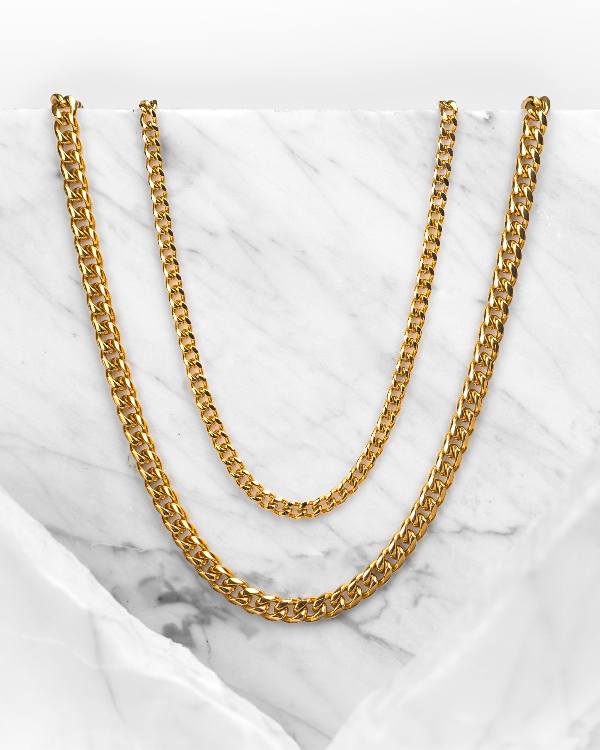 <tc>Necklace</tc> - Cuban Gold 4mm 6mm