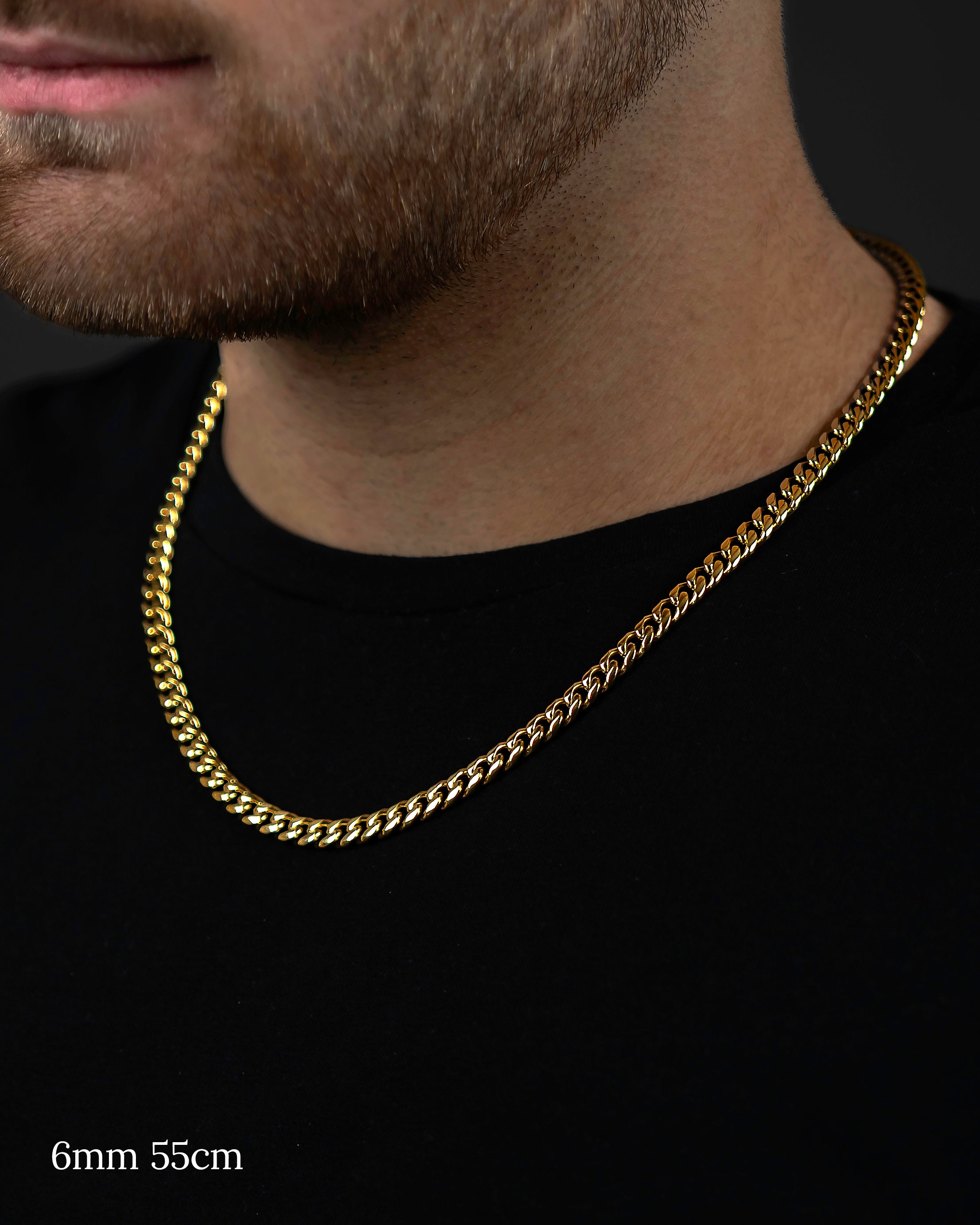 <tc>Necklace</tc> - Cuban Gold 4mm 6mm