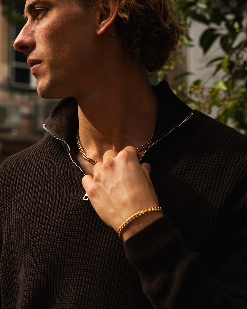 Cuban 6mm gold - ONE SIZE