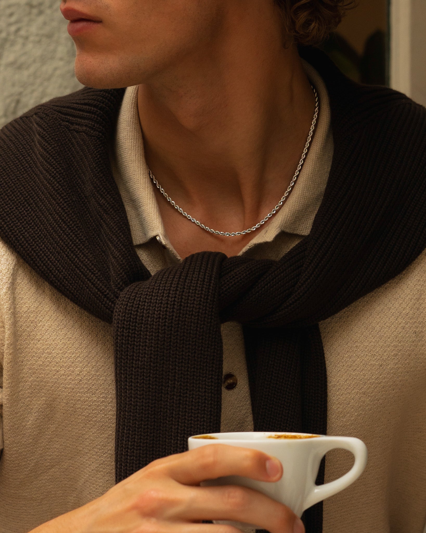 <tc>Rope</tc> Silver 3-5mm