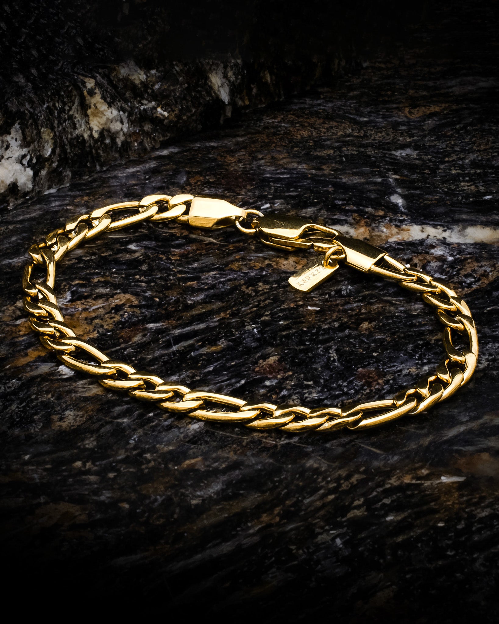 Stahlarmband - Figaro-Armband Gold