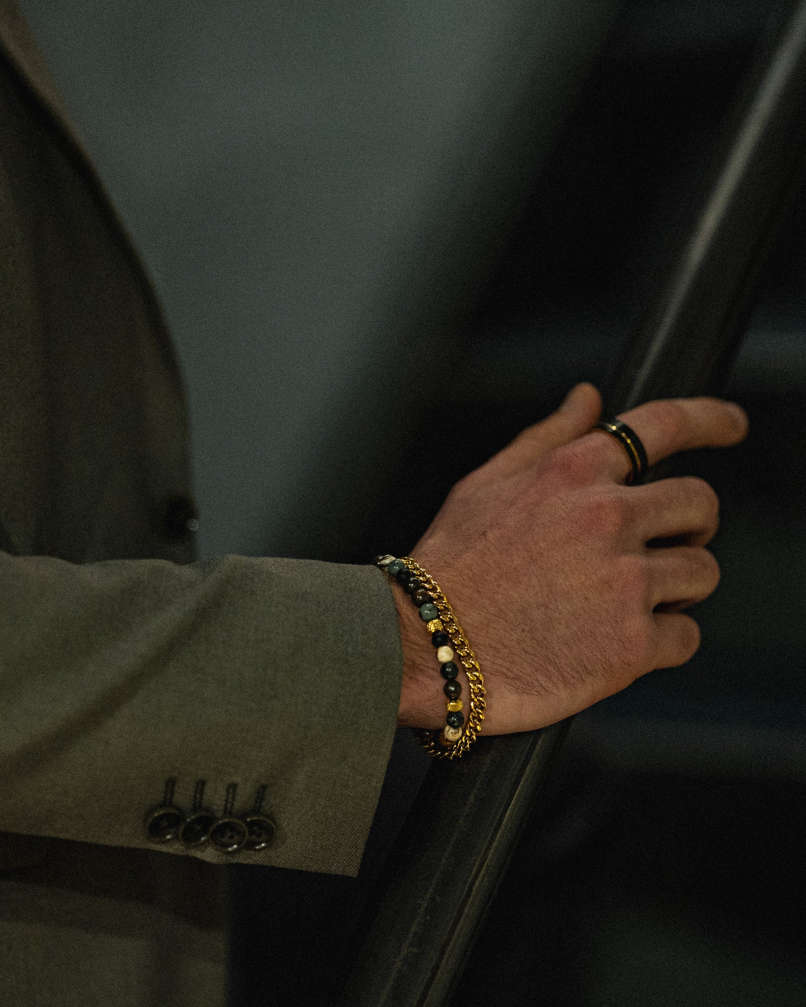 Steinarmband - Golden Class
