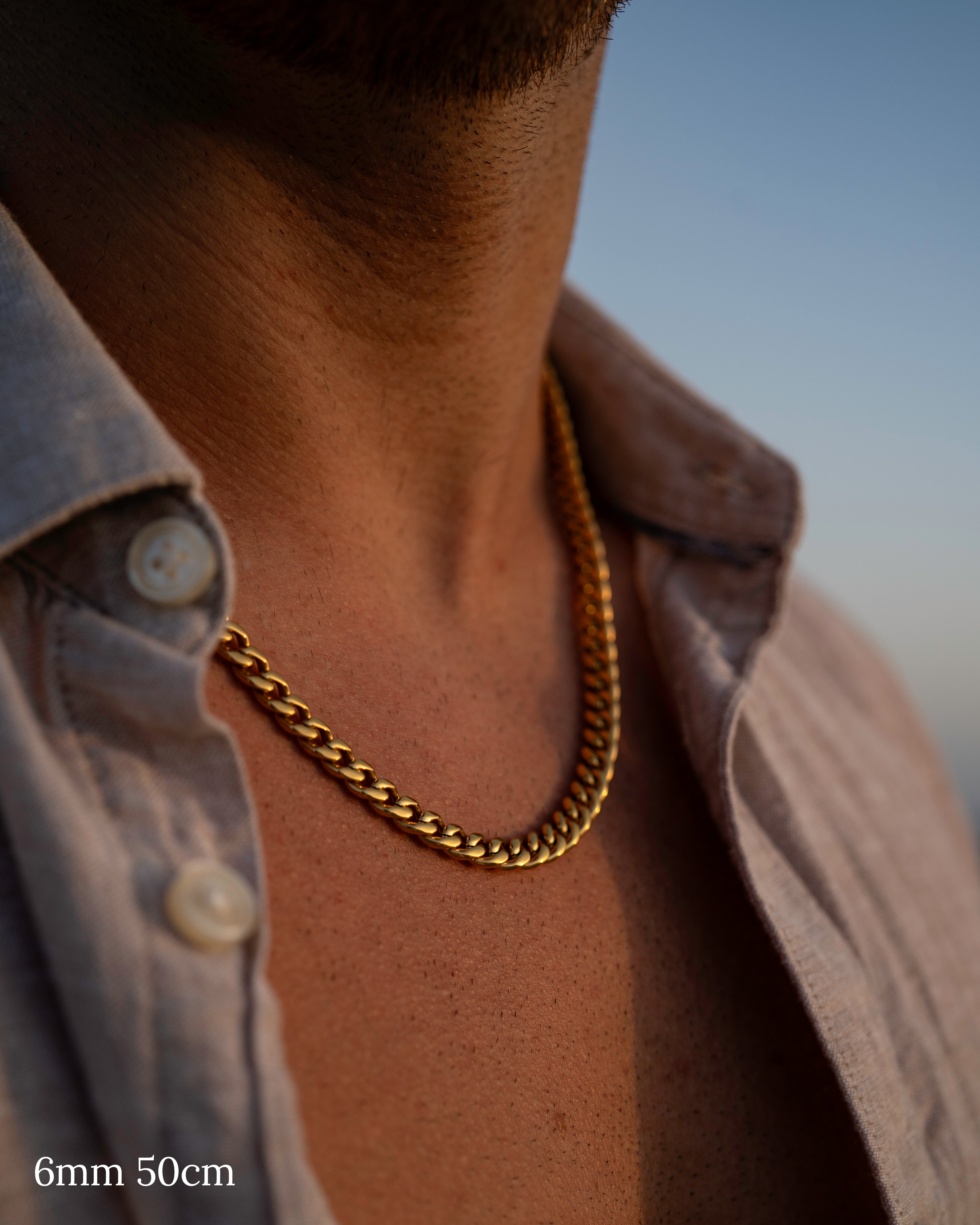 <tc>Necklace</tc> - Cuban Gold 4mm 6mm