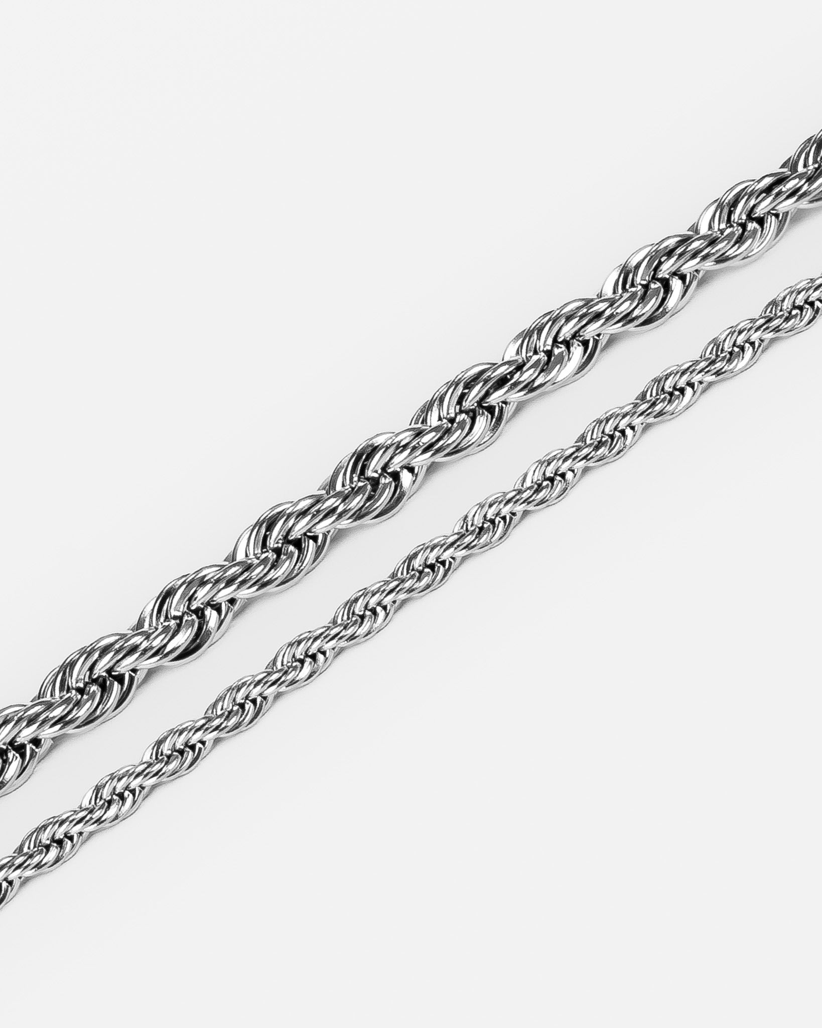 Steel Bracelet - <tc>Rope</tc> Bracelet Chain Silver