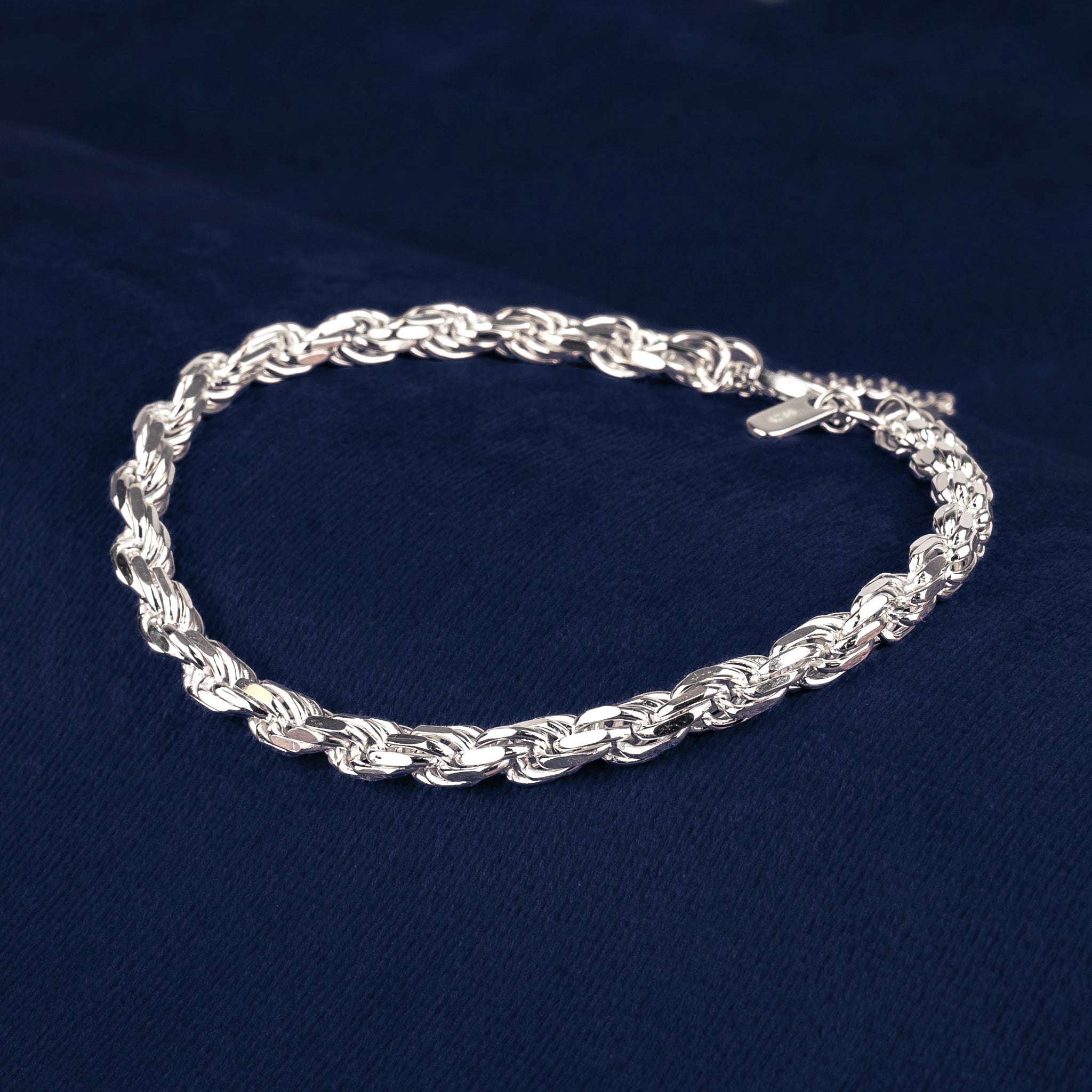 Bracelet chain 925S - <tc>Rope</tc> 4mm