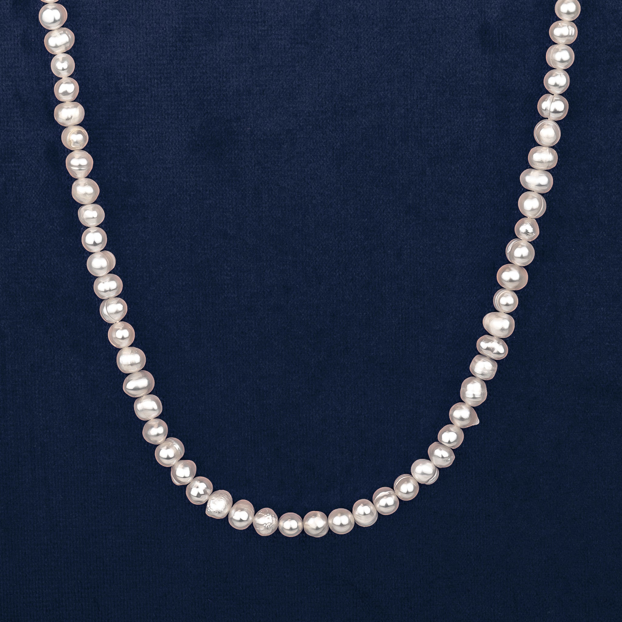 Pearl necklace 925S - Freshwater pearls