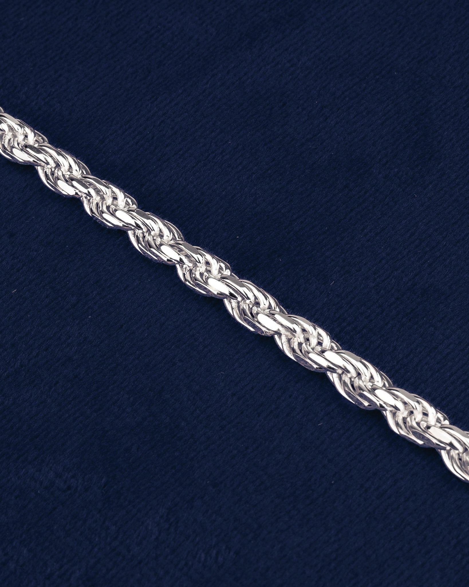 Bracelet chain 925S - <tc>Rope</tc> 4mm