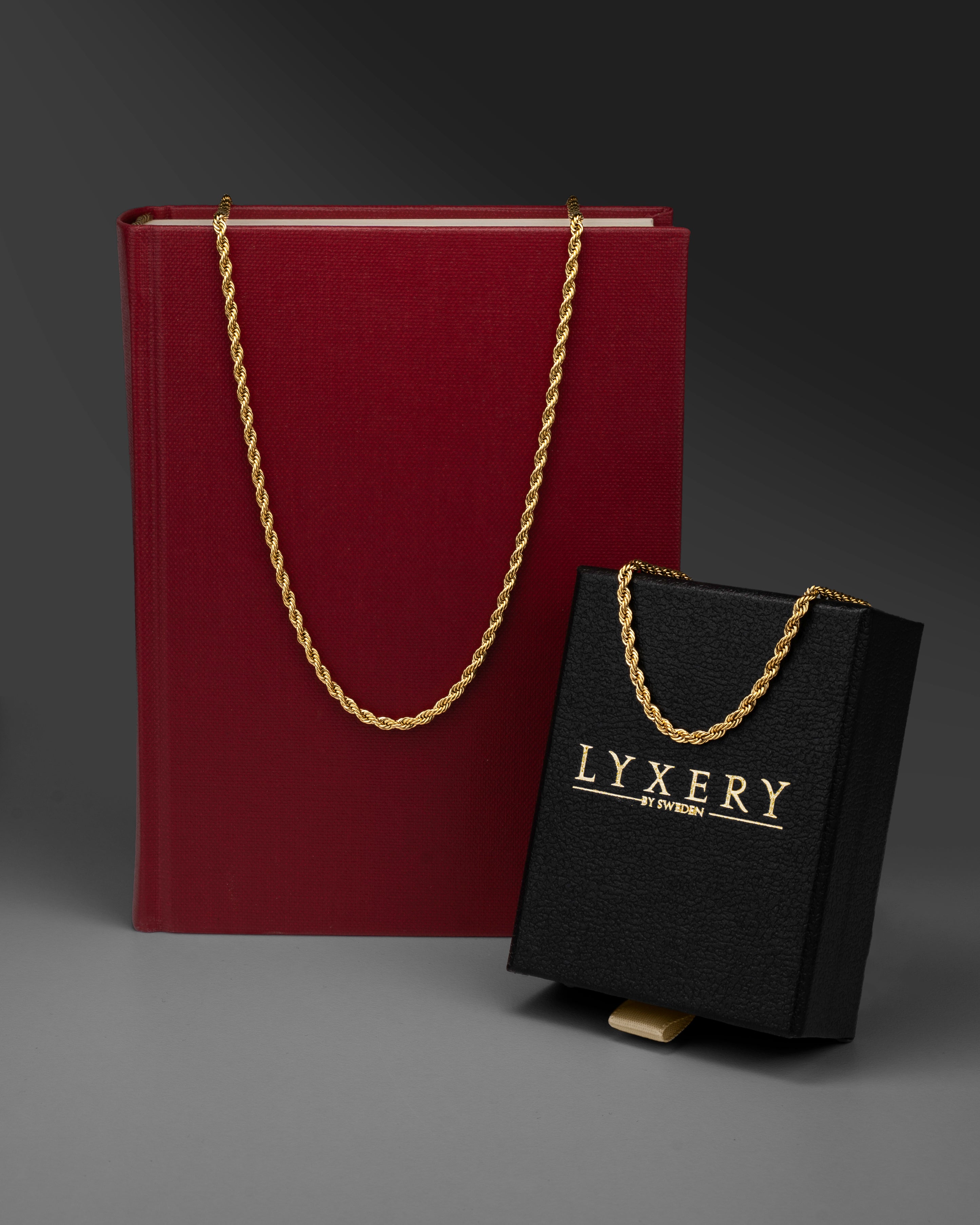 Cordell 3mm Halskette Gold - Eine Größe passt für alle